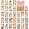 Wrapables Waterproof Temporary Tattoos, Birthday Party Favors and Supplies, Goodie Bag Fillers, 30 Sheets Christmas